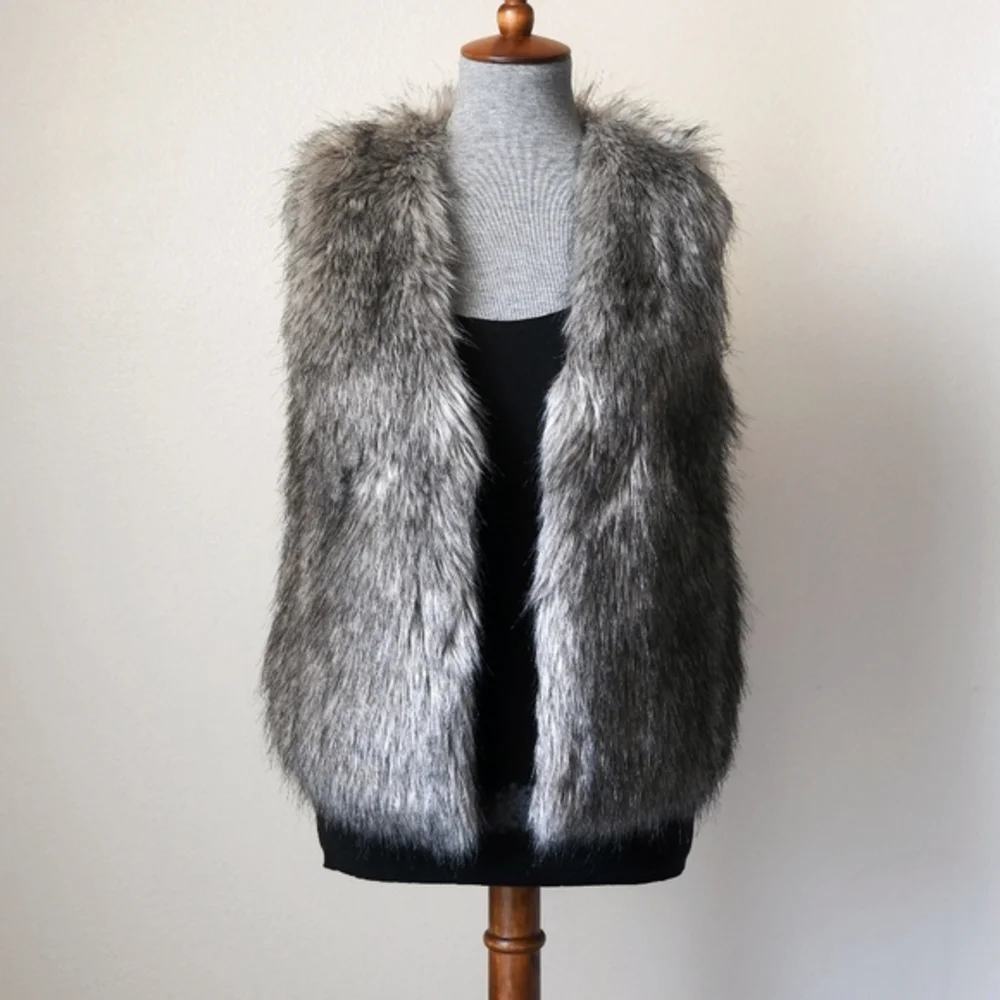 Jack by BB Dakota Castleton Faux Fur Vest S